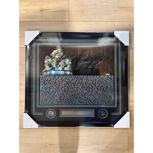 Jason Kelce signed autographed SBLII Parade Speech 16x20 Photo Framed PSA